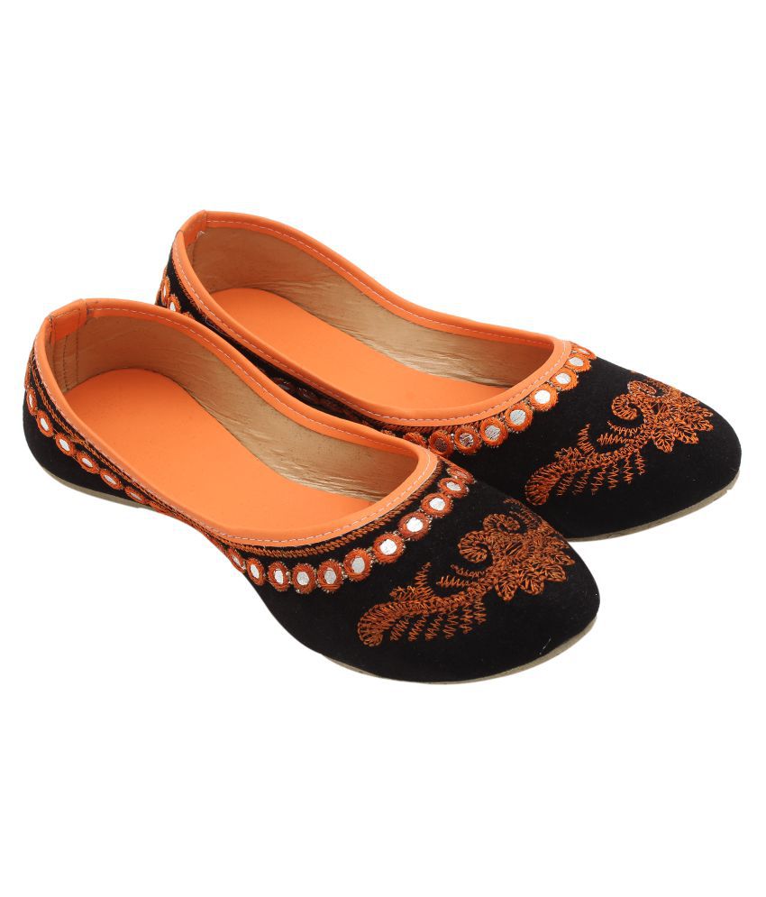 TS Nanda Orange Ethnic Footwear Price in India- Buy TS Nanda Orange ...