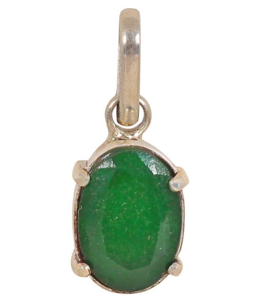 Malabar Gems Lab Certified 7.25 Ratti (6.52 Carat) Emerald Pendant
