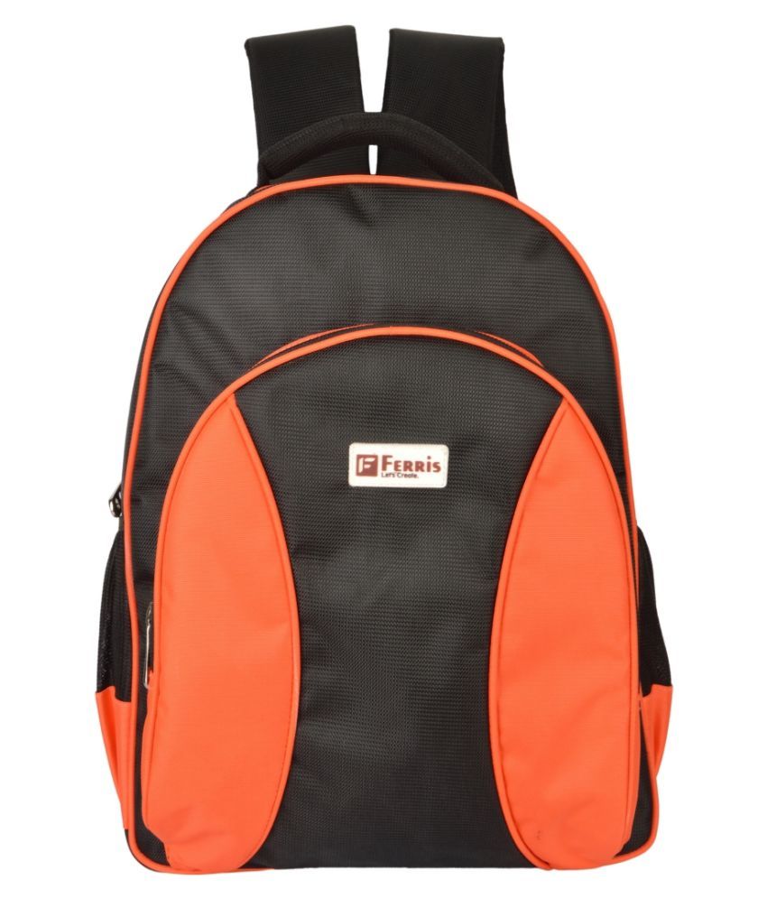 orange computer bag