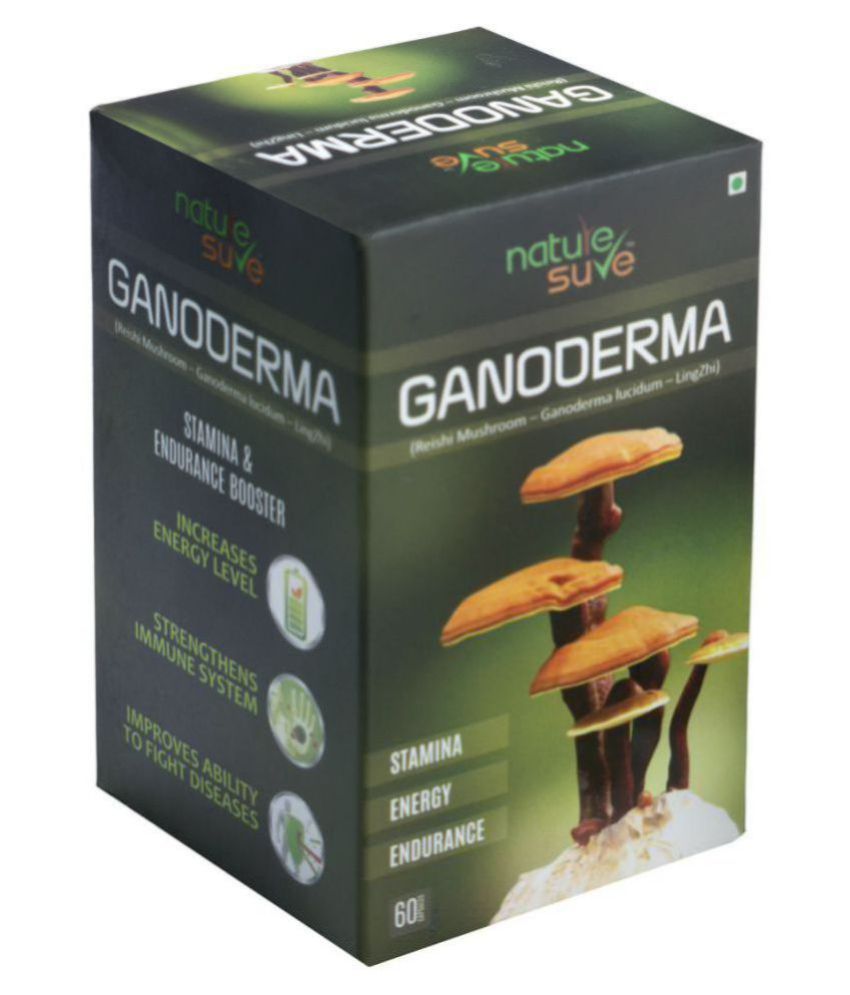     			Nature Sure Ganoderma LingZhi Reishi Mushroom Capsules for Stamina in Men & Women - 1 Pack (60 Capsules)