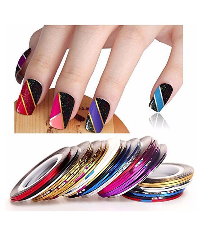 Buy FOK Nail Art Kit Combo With Tip Guide Décor Accessories Combo 100 g ...