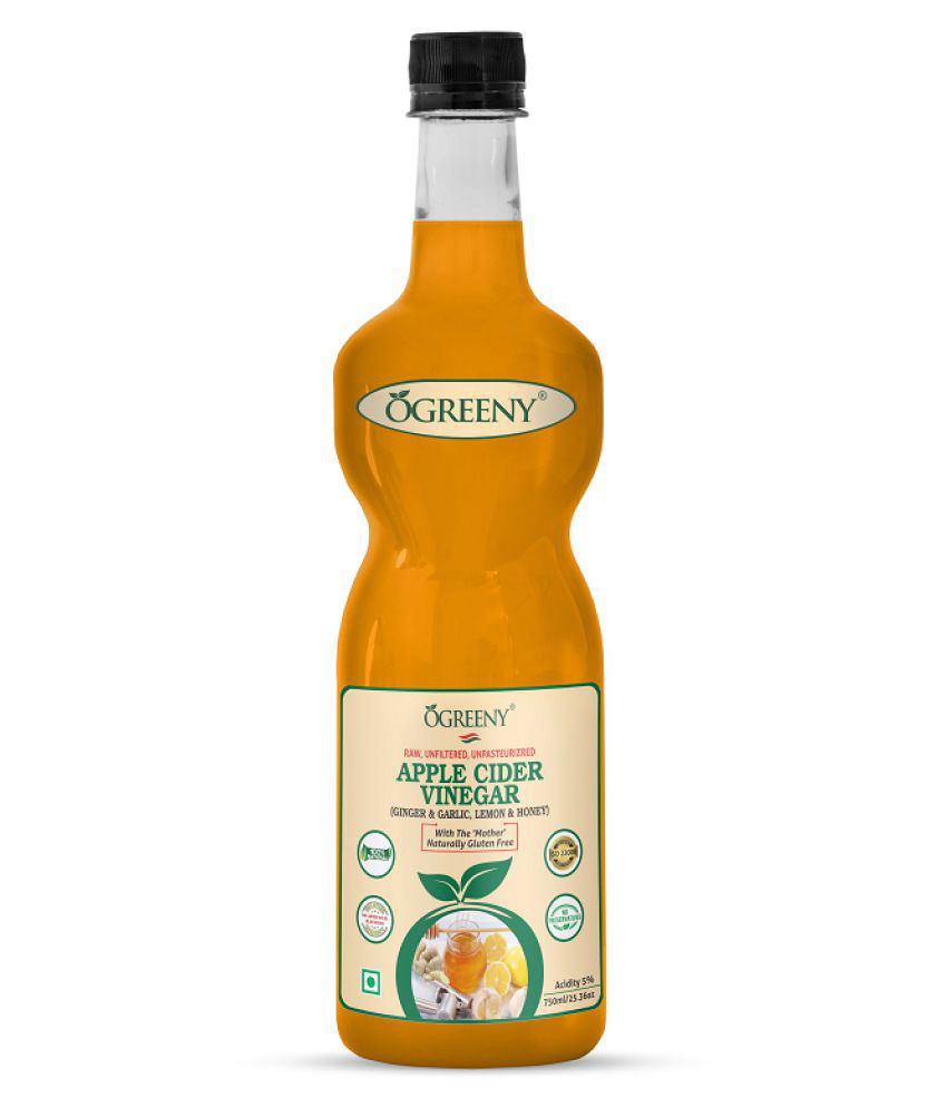 Ogreeny Apple Cider Vinegar With Ginger Garlic Lemon Honey Health Drink