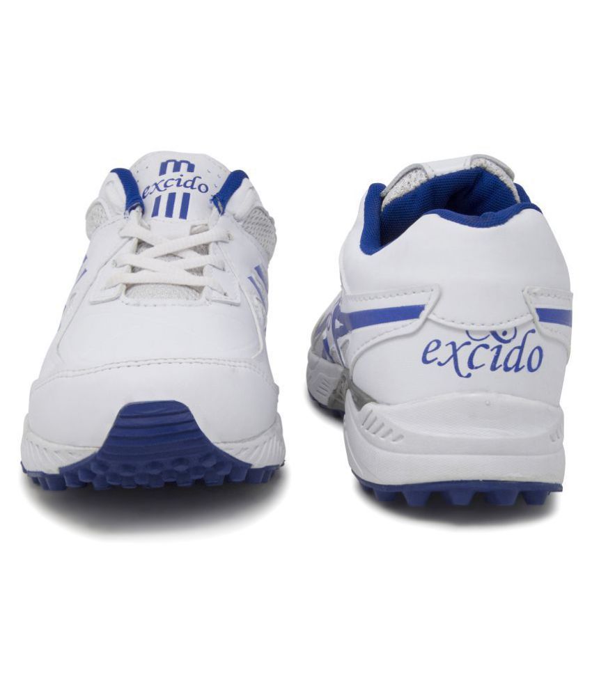Men Cricket02 White Blue White Cricket Shoes Buy Men Cricket02 White