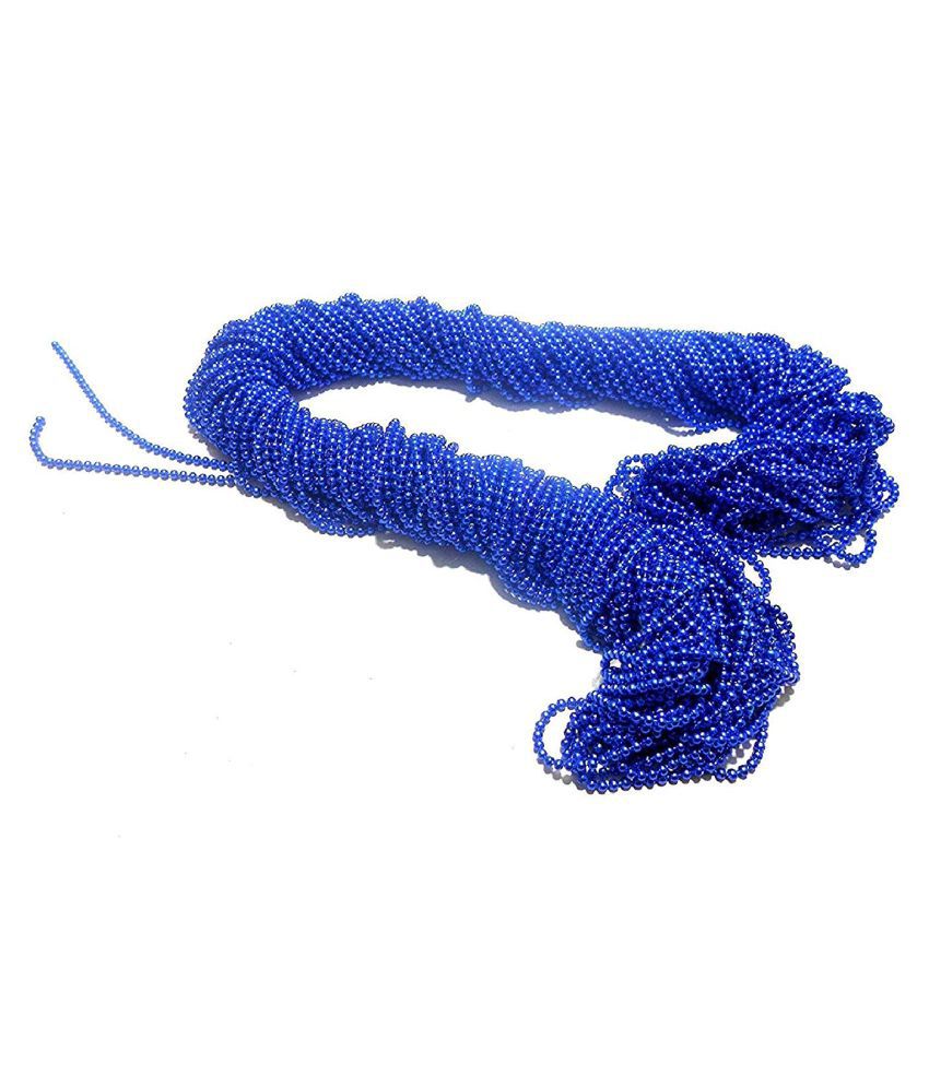     			Vardhman Jewellery Making Ball/Stone Chain Wholesale Pack 10 MTS,Color Royal Blue,Size 1.5 mm,Decorating & Craft Work.