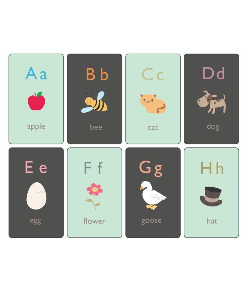 Alphabets ABC Flash Cards Laminated 3.5 inch x 5.5 inch Buy Alphabets