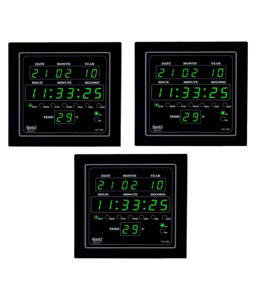 Ajanta Square Digital Wall Clock ( 6 x 4 cms ) Buy Ajanta Square