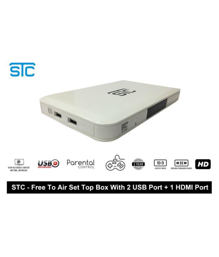     			STC High Quality Set Top Box DTH With Recording H500 Multimedia Player