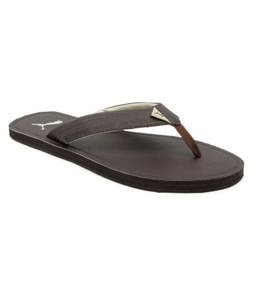 puma leather chappal