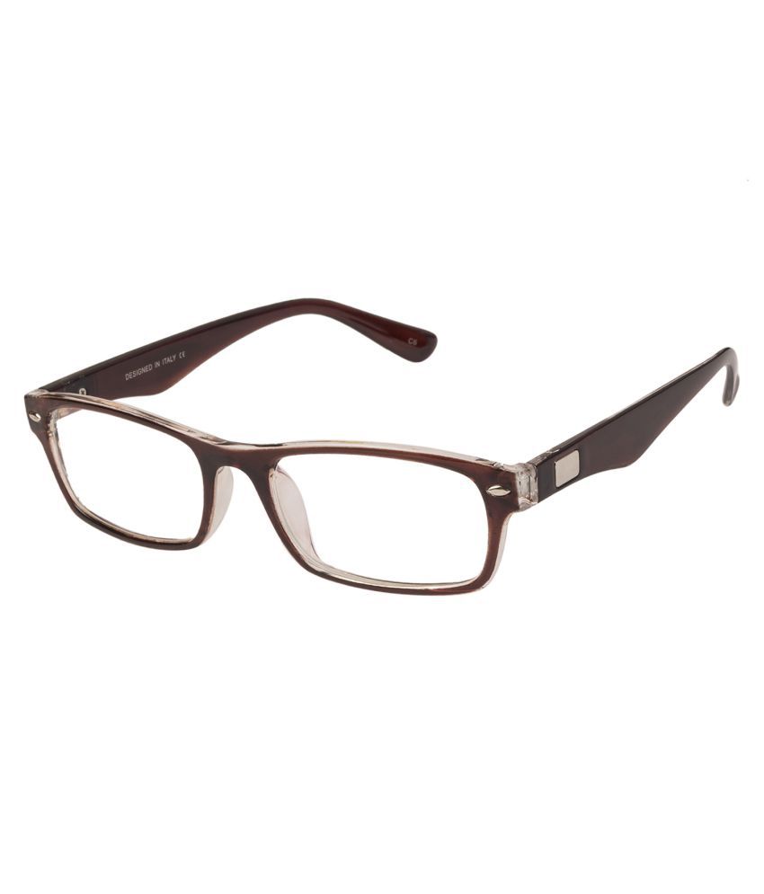 LOF Brown Rectangle Spectacle Frame LF-5002 - Buy LOF Brown Rectangle ...