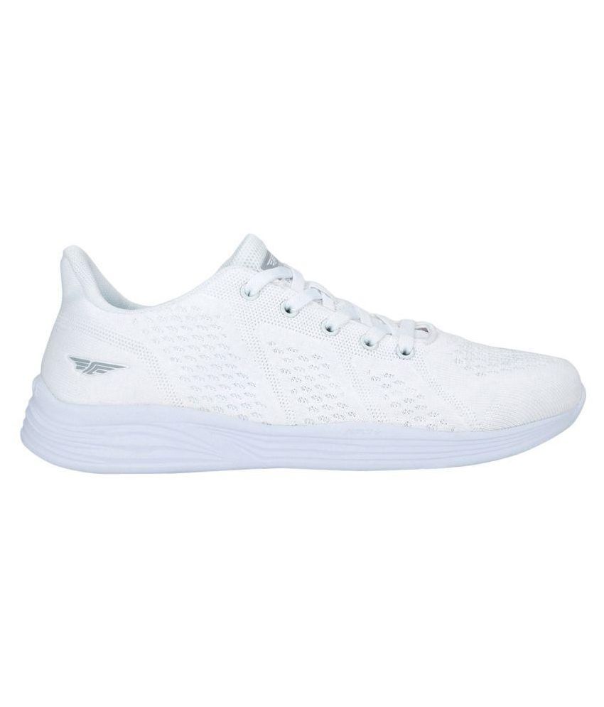 red tape white running shoes