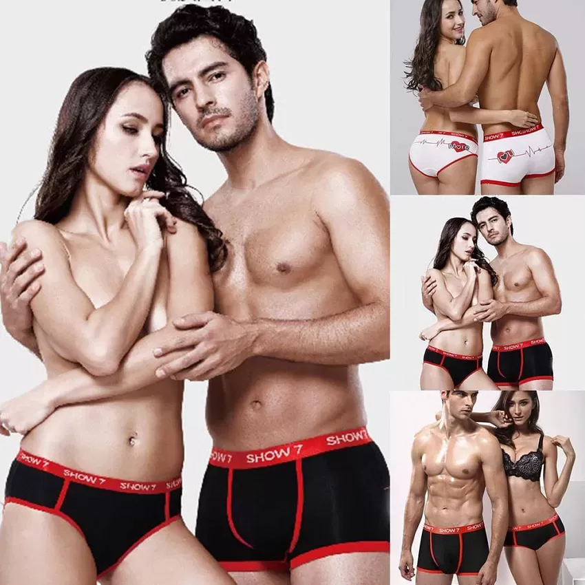 Hot Couple Lovers Underwear Men Boxer Shorts Briefs Womens Sexy Thongs  Underpants Lingerie Panty For Lovers Couple Panties - AliExpress