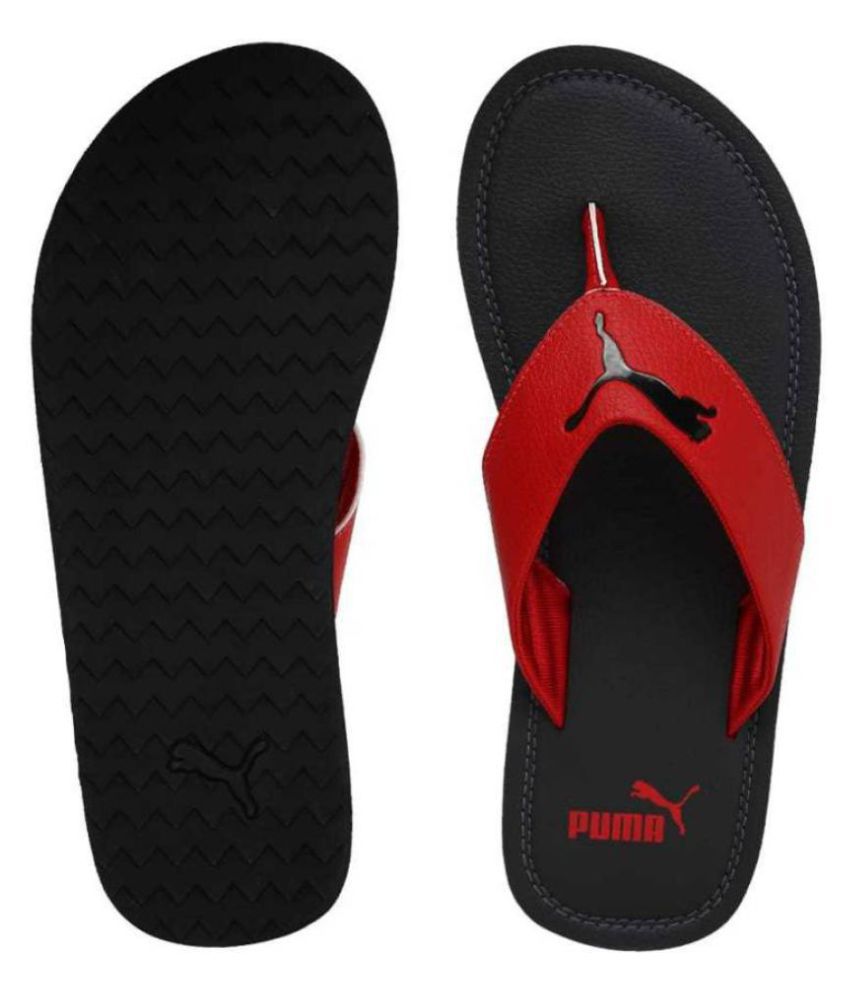 Puma Red Thong Flip Flop Price in India- Buy Puma Red Thong Flip Flop ...