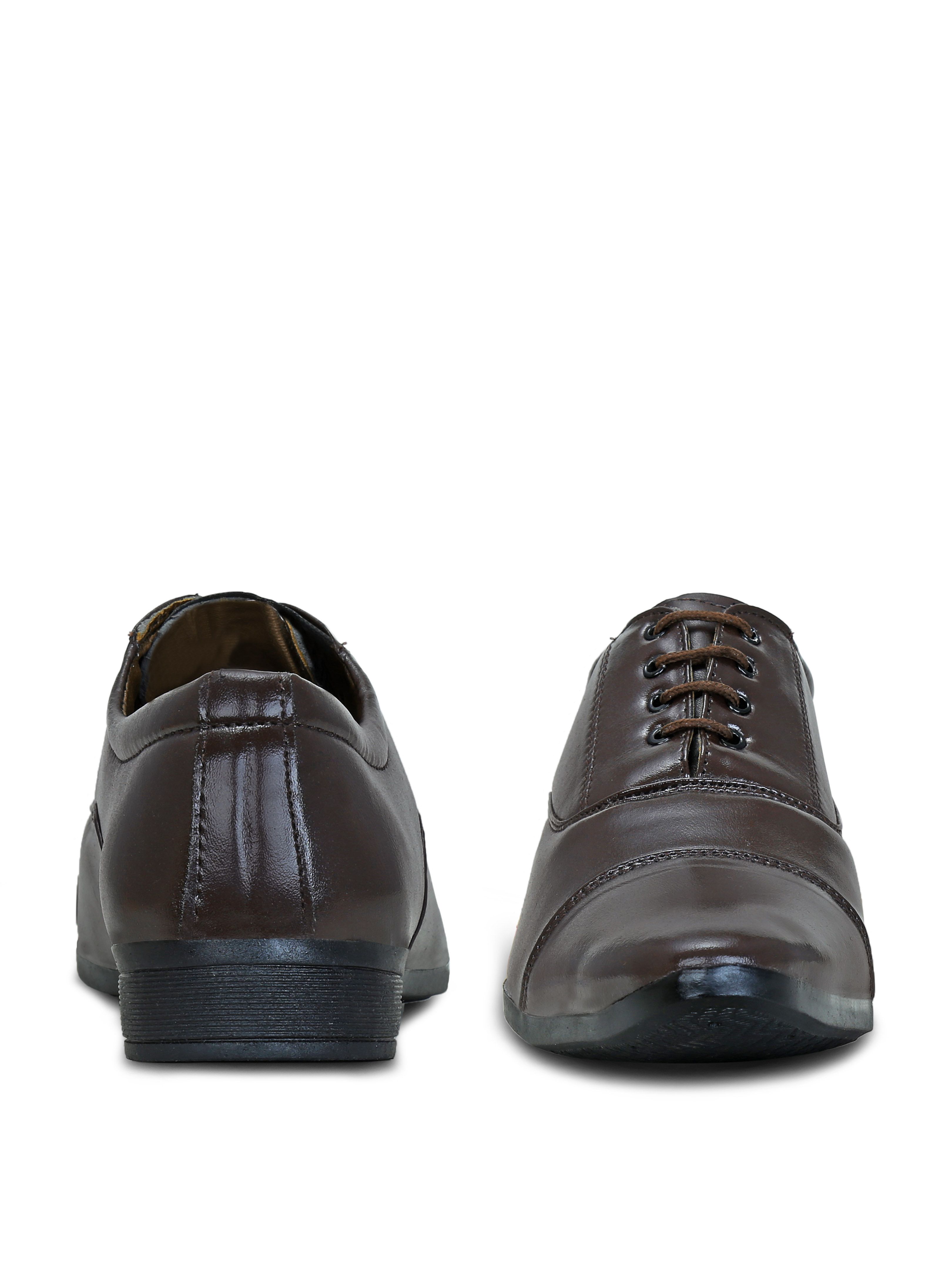 Get Glamr Oxfords Non-Leather Brown Formal Shoes Price in India- Buy ...