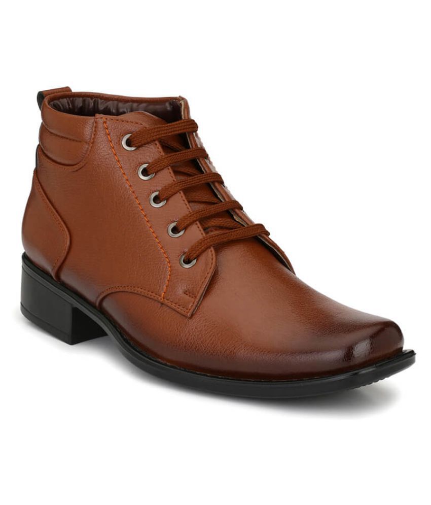     			Mactree - Tan Men's Casual Boots