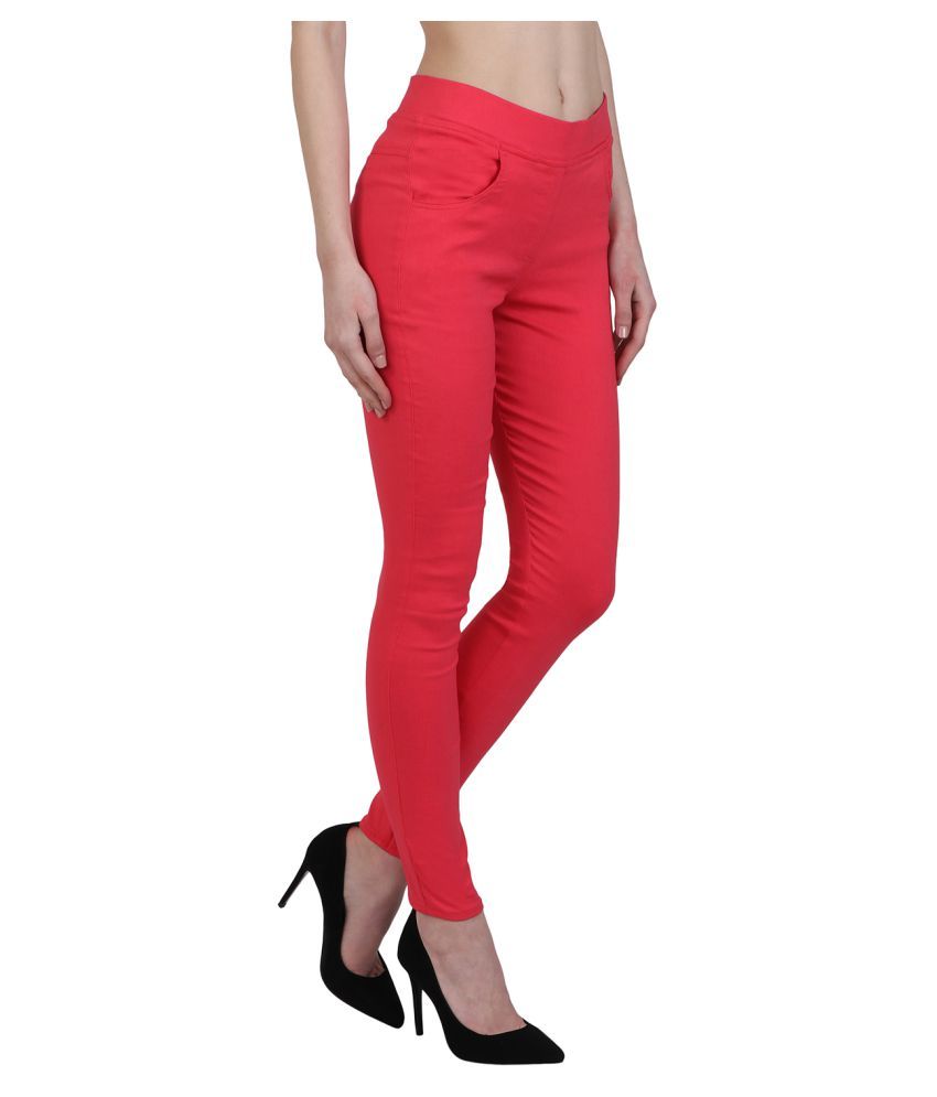 red jeggings online