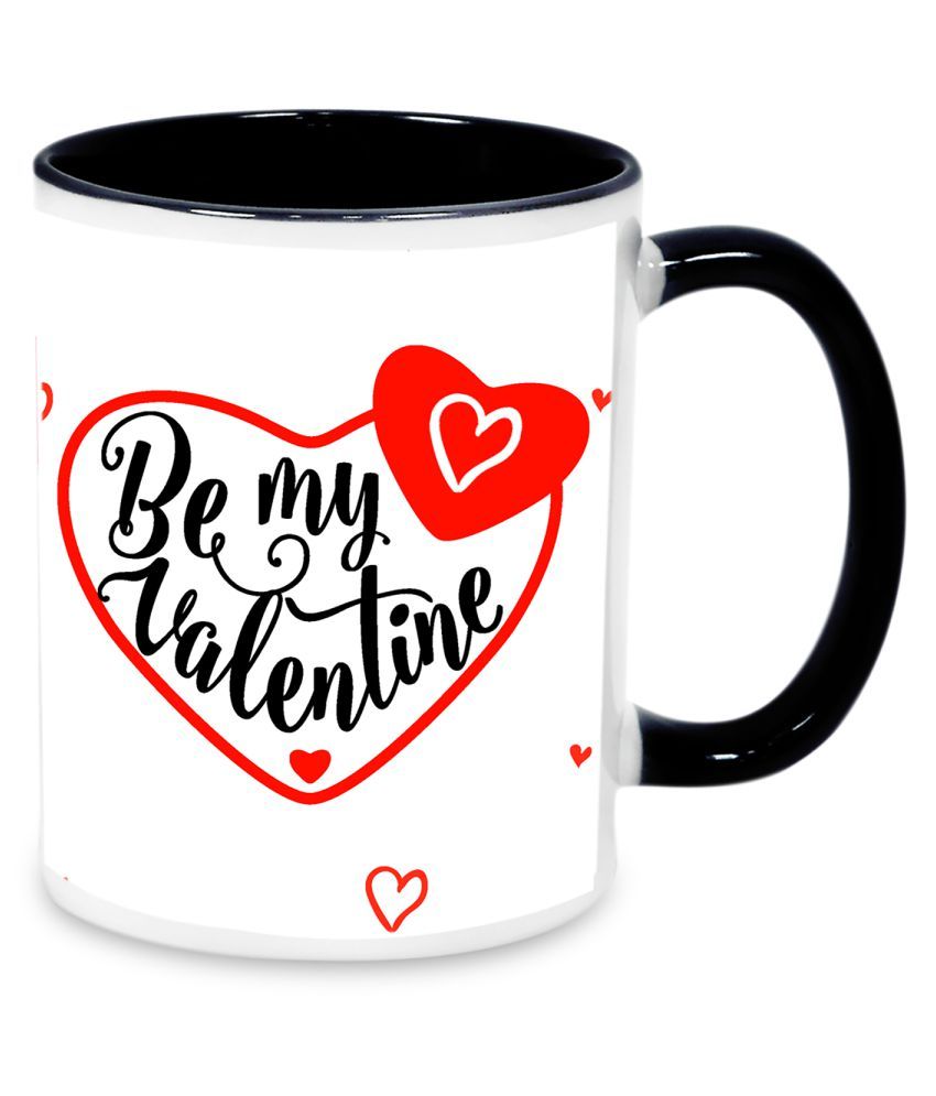 Happy Valentine's Day Valentines Day Mug with 5 Roses Heart: Buy Online ...