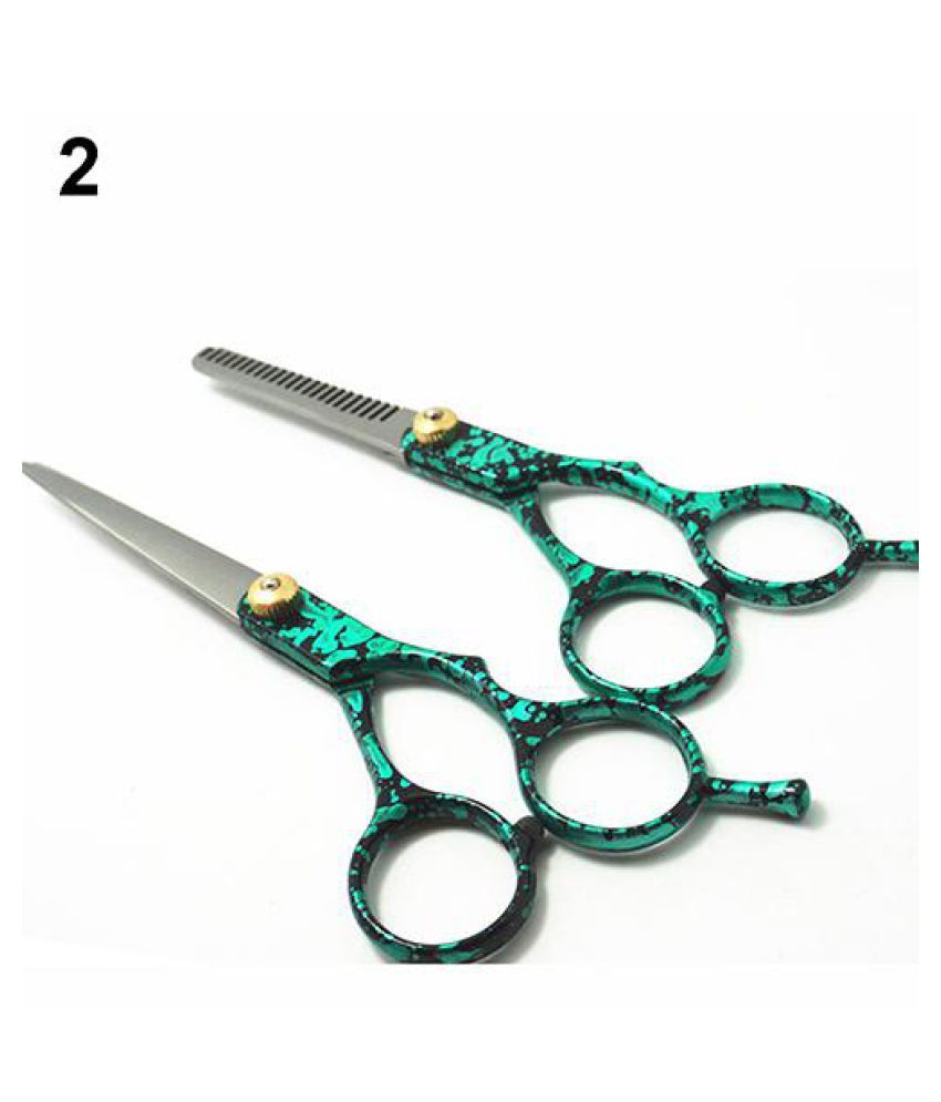 2 Pcs Hair Cutting Barber Salon Scissors Shears Clipper ...