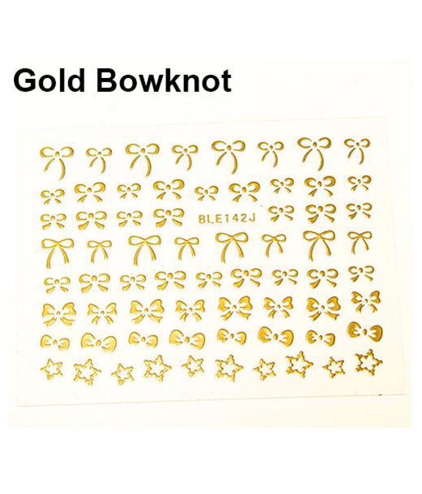 3d Bowknot Heart Nail Art Tips Decor Studs Sticker Diy Decoration