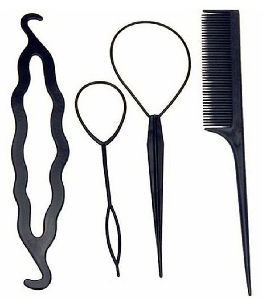 4Pcs Women's Hair Twist Styling Clip Stick Bun Maker Braid Tool Set Hair  Accessories: Buy Online at Low Price in India - Snapdeal