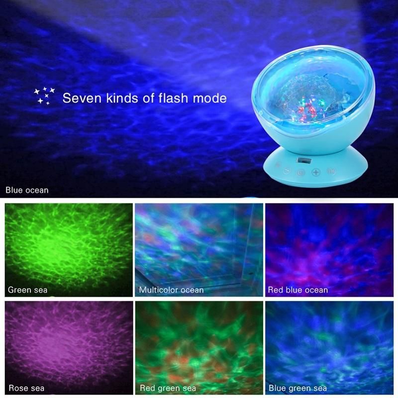 Remote Control Ocean Wave Projector Night Light with Music Player Buy