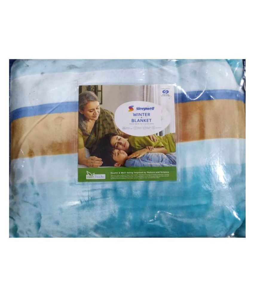 Sleepwell Single Wool Blend Printed Blanket Buy Sleepwell Single Wool