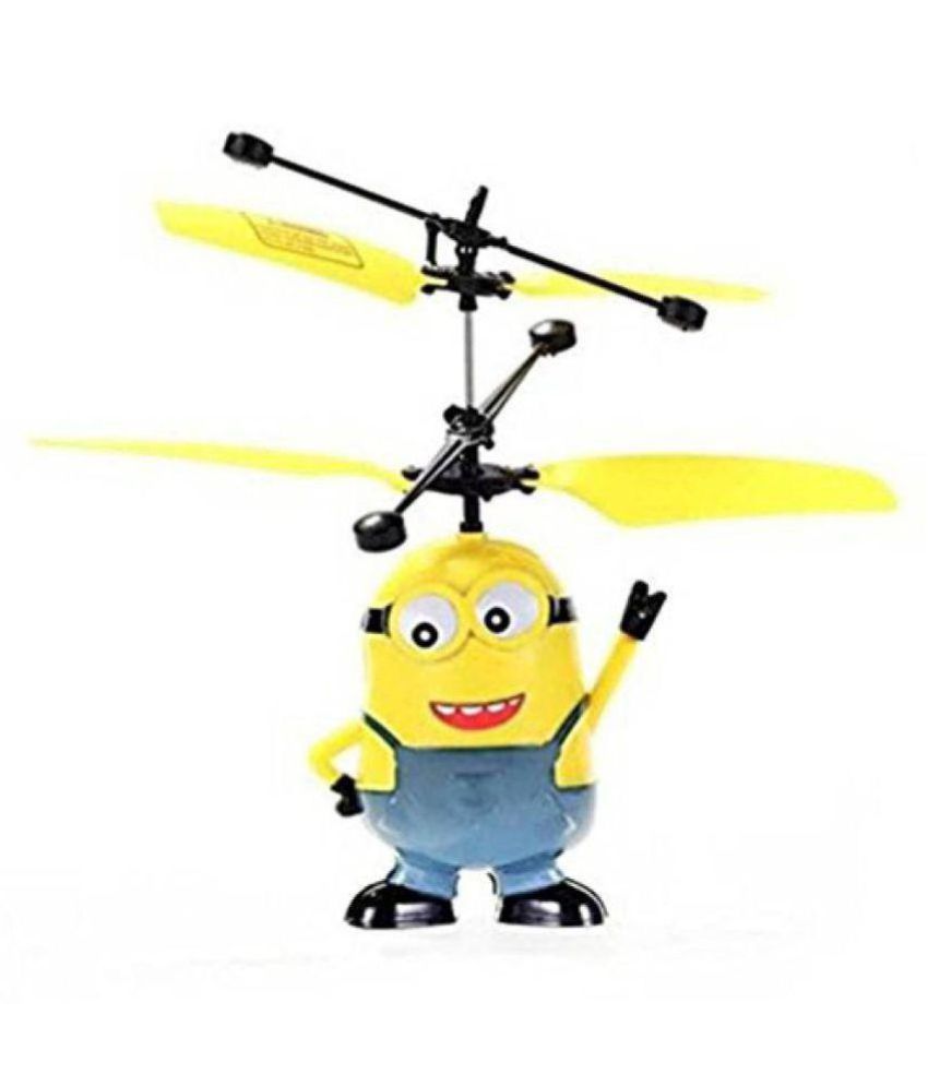 flying minion helicopter with hand sensor