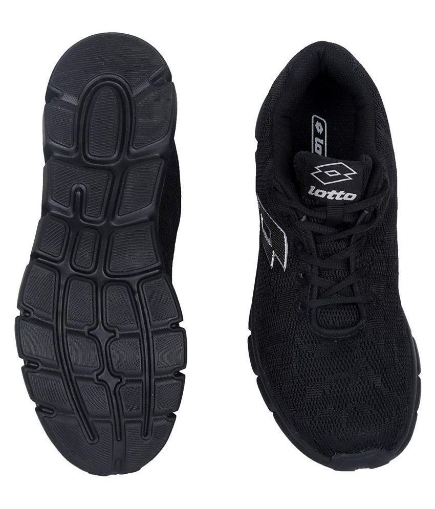 lotto men's black sports shoes