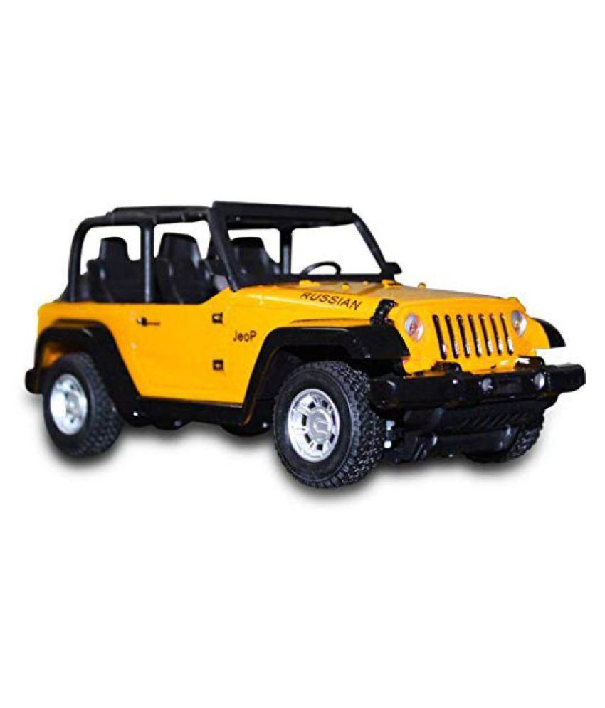 Webby 1:22 Scale R/C Open Jeep Toy Car for Kids (Yellow ...