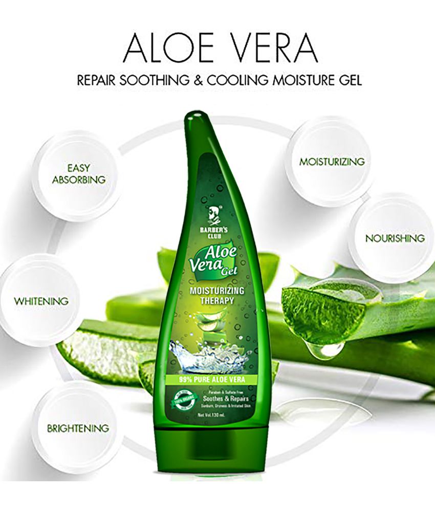 Barber's Club Aloe Vera Gel MoiststurizingTherapy For Skin and Hair  Moisturizer 130 ml: Buy Barber's Club Aloe Vera Gel MoiststurizingTherapy  For Skin and Hair Moisturizer 130 ml at Best Prices in India - Snapdeal
