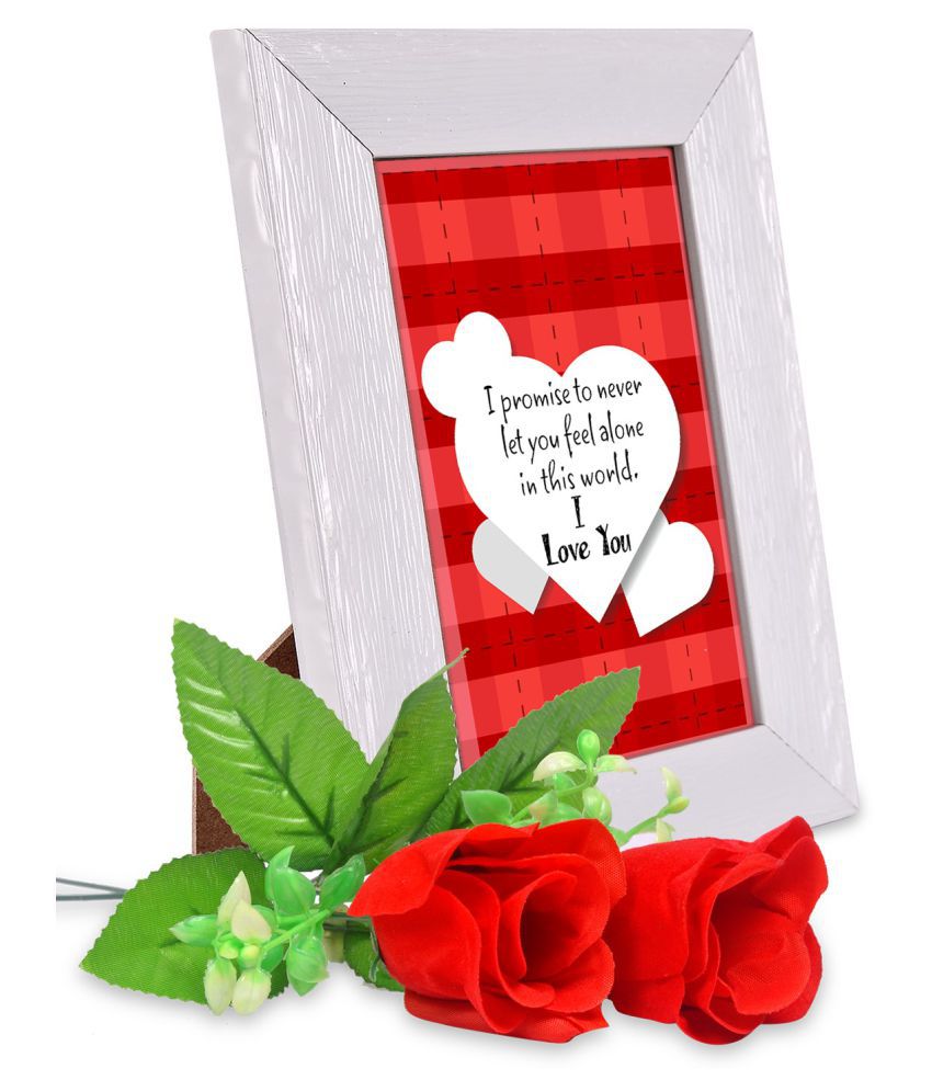 I Love You Beary Much Propose Day Quotation Photoframe & 2 Red ...