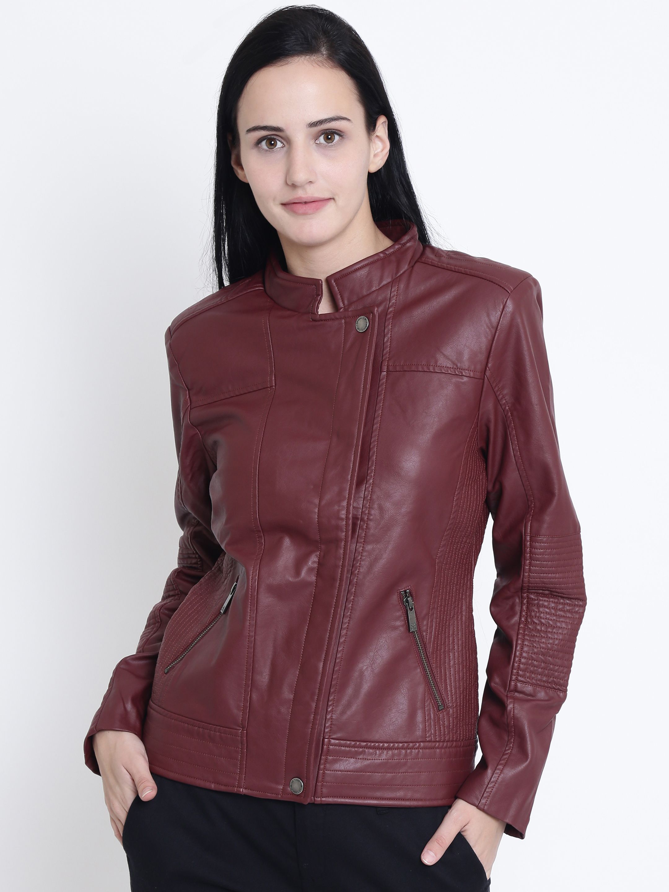 Buy Crimsoune Club Pu Leather Red Jackets Online at Best Prices in ...