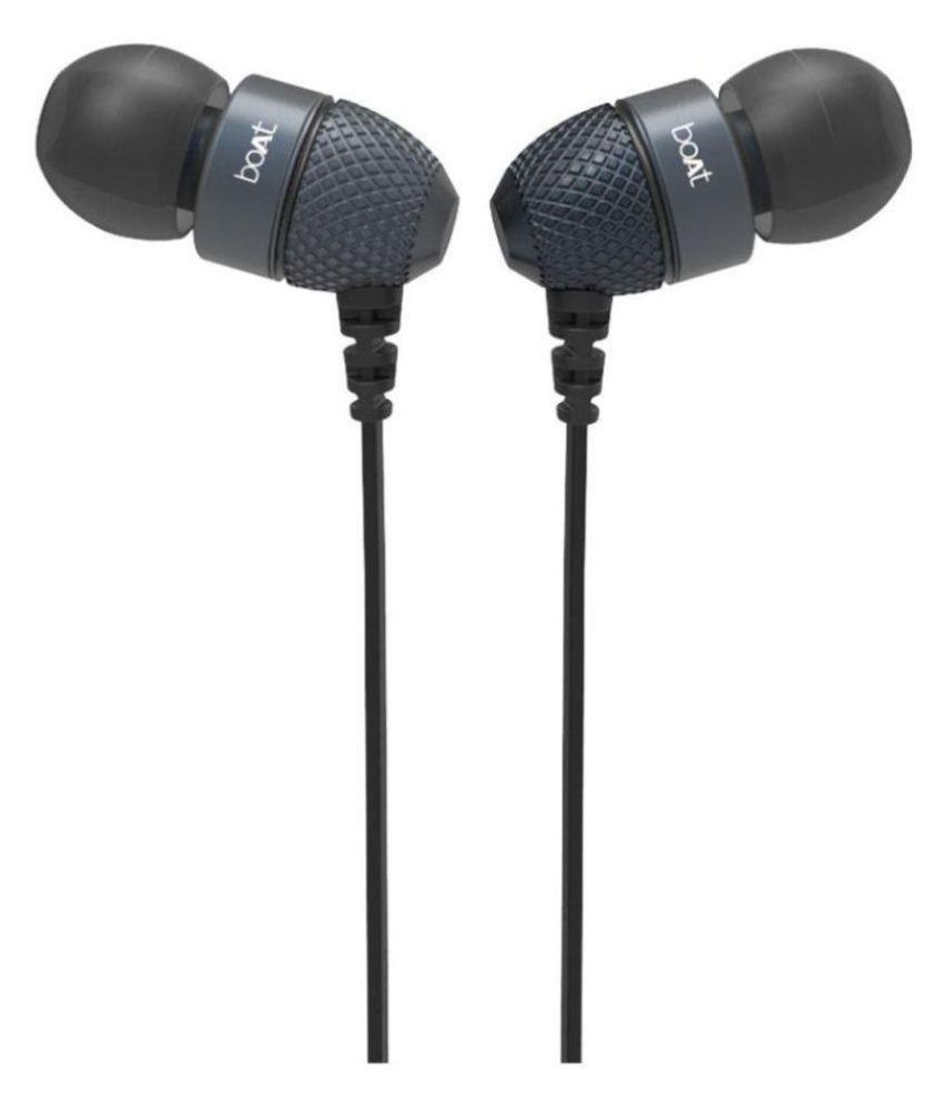 EMBOLO Boat BassHeads 225 Earphones On Ear Wired With Mic Headphones