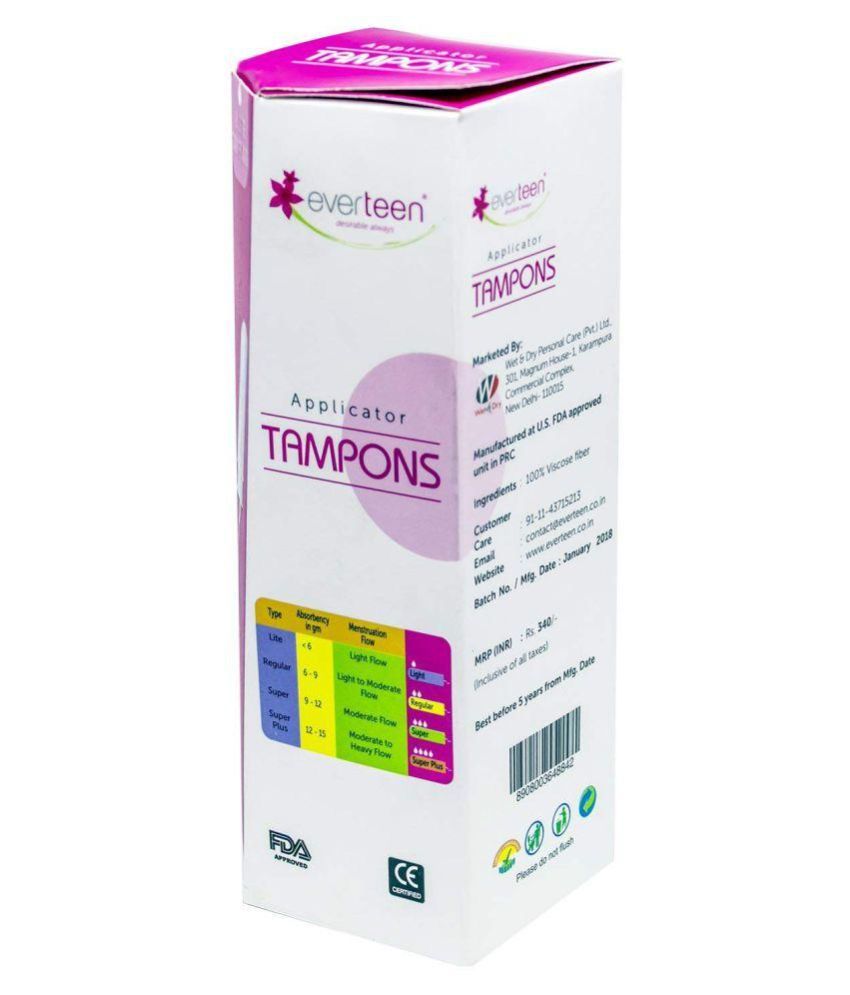 Everteen Light Tampons 24 Light Pack of 3 Buy Everteen Light Tampons