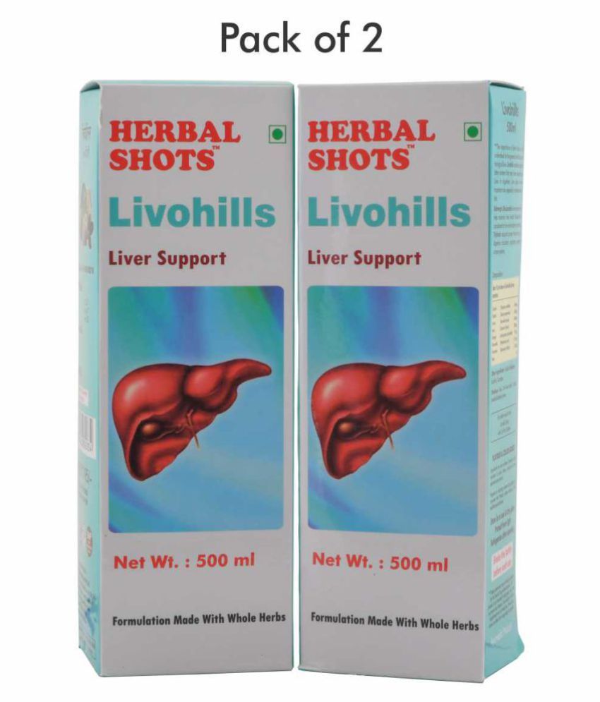     			Herbal Hills Livohills Herbal Shots Liquid 500 ml Pack Of 2