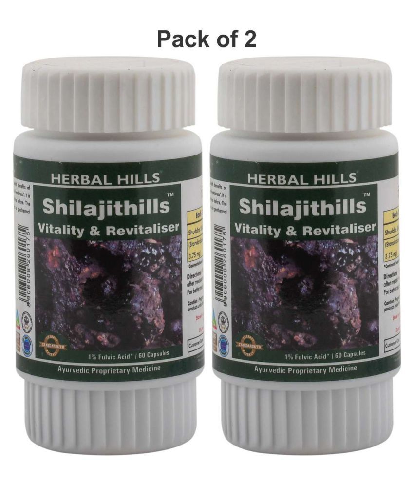     			Herbal Hills Shilajithills 60 Capsule Pack of 2 Capsule 1 mg