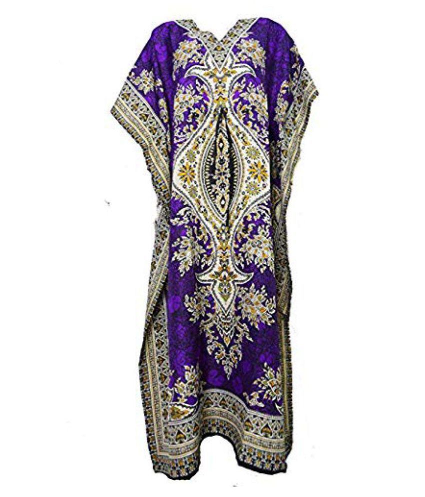 Buy Classic Wear Polyester Purple Sarongs Online at Best Prices in ...