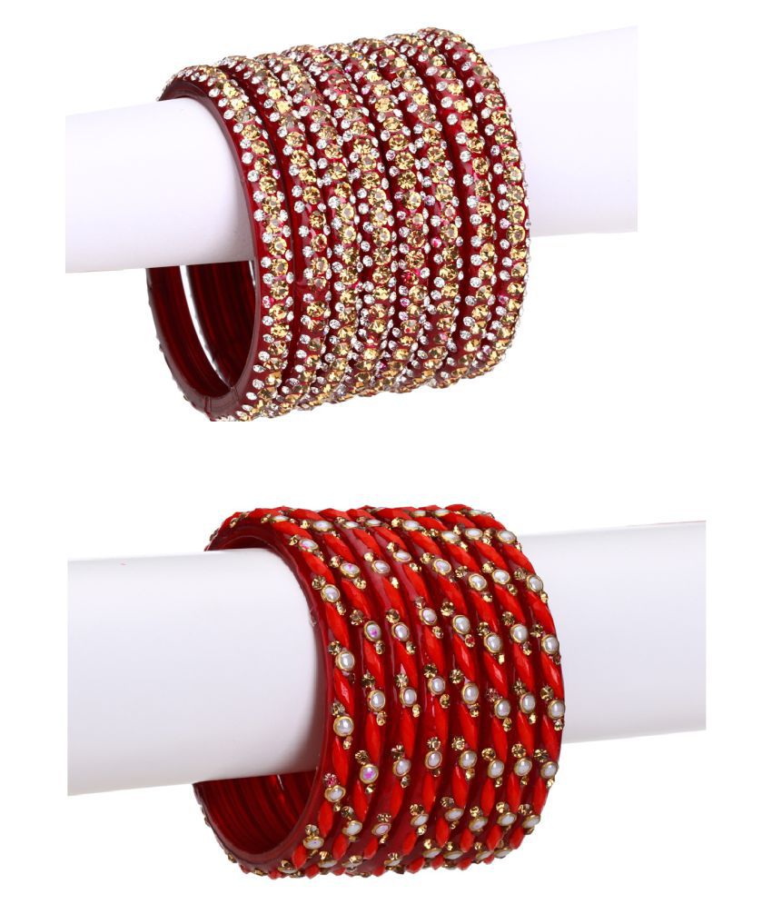     			AFAST - Red Bangle (Pack of 2)