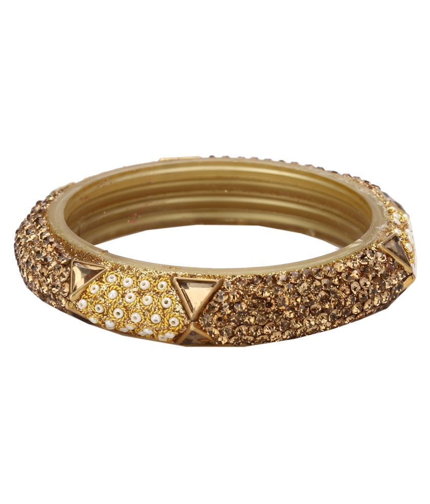 AFAST Exclusive Wedding Collection Kada Designer Ornamented White