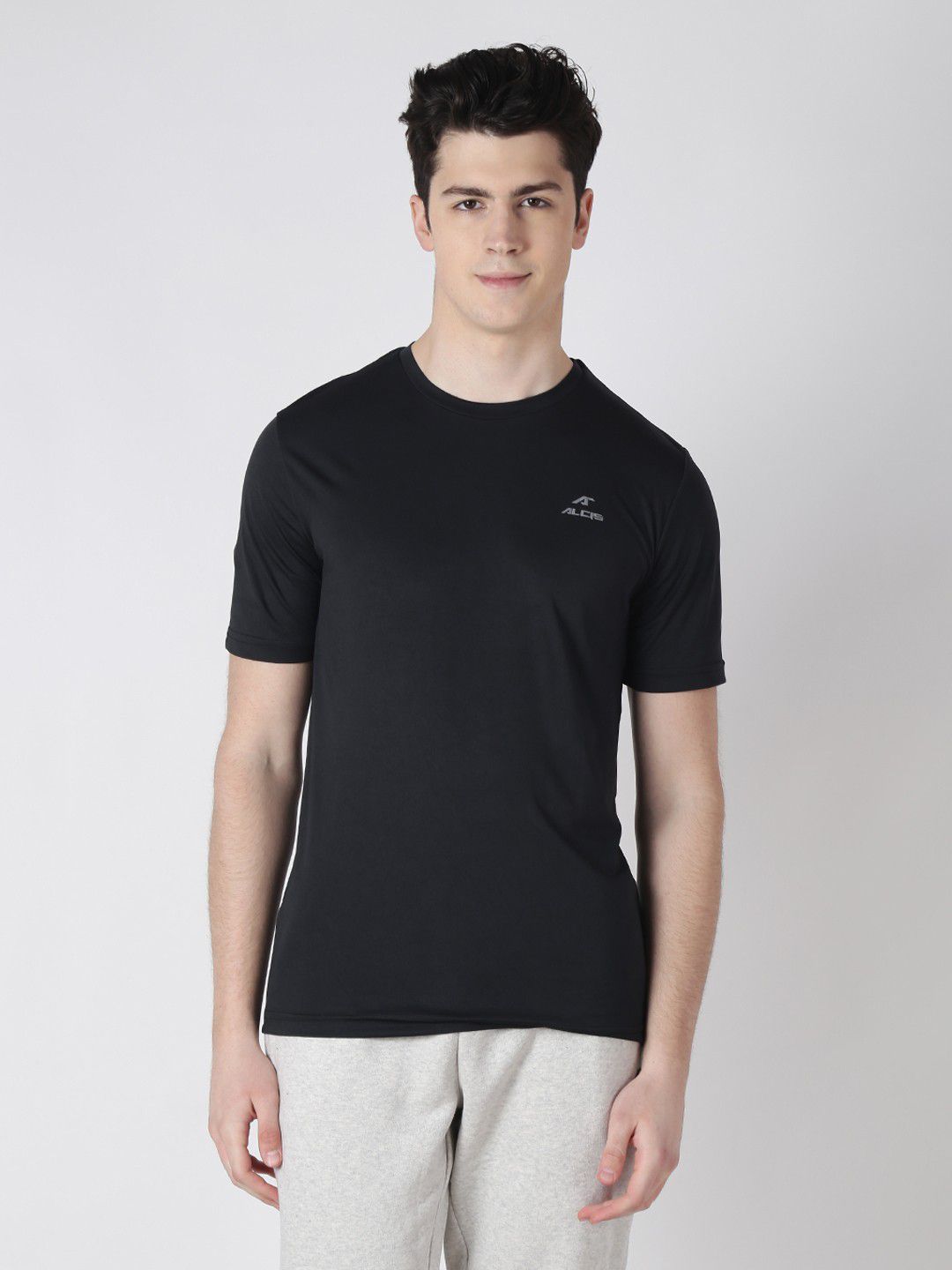 Alcis - Black Polyester Regular Fit Men's Sports T-Shirt ( Pack of 1 ...