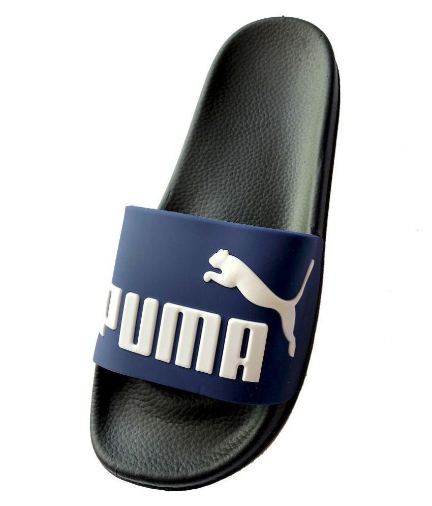 Download Puma Blue Slide Flip flop Price in India- Buy Puma Blue ...