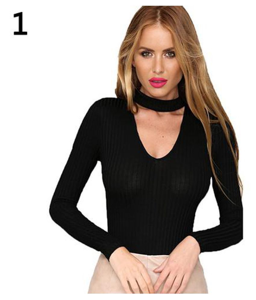 Women Sexy V Neck Long Sleeve Bodycon Bandage Bodysuit Jumpsuit Halter  Romper - Buy Women Sexy V Neck Long Sleeve Bodycon Bandage Bodysuit  Jumpsuit Halter Romper Online at Low Price in India -