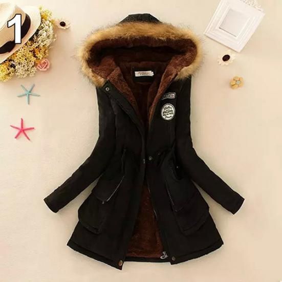 hooded warm coat womens