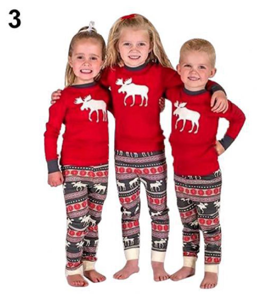 Buy Xmas Elk Family Matching Father Mother Daughter Son Kids Top