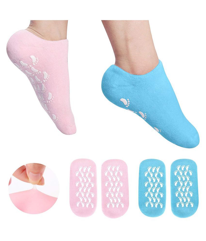     			PAGALY cloth gel pad heel socks Free Size