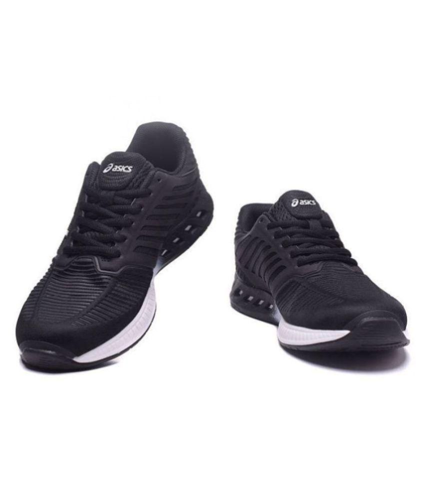asics gel fuzex black running shoes