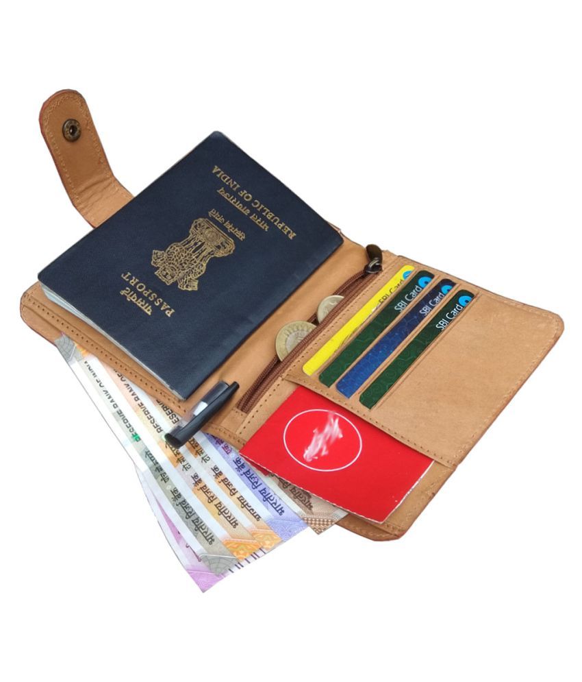 ABYS Leather Beige Passport Holder Buy ABYS Leather Beige Passport