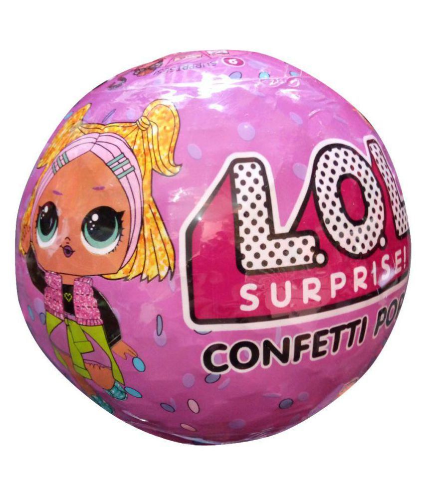 L O L Surprise Doll Assorted Confetti Pop Series Pack Of 9.
