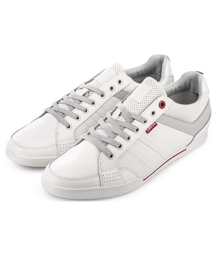 levis white casual shoes