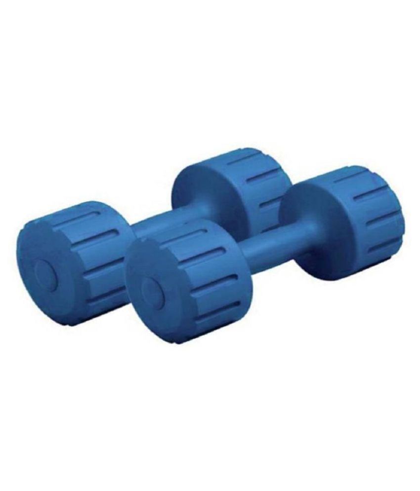 VK PVC Dumbbells 1KG X 2 (Blue) Gym Equipment Dumbbell: Buy Online at ...