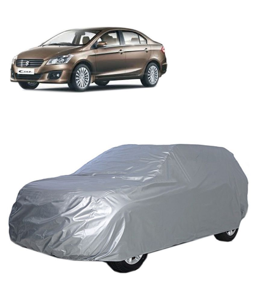 QualityBeast Car Body Cover for Maruti Suzuki Ciaz [20142015] Silver